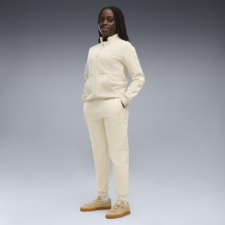 PUMA Trainingsanzug "ESS TAPE FULL-ZIP SWEAT SUIT FL G" 2 2-teiliges Set, mit Reißverschluss am Oberteil, Langarm-Oberteil