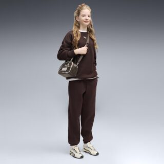 PUMA Trainingsanzug "LOUNGEWEAR OVERSIZED SWEAT SUIT FL G" 2 mit elastischem Bund, mit gerippten Bündchen, mit Seitentaschen