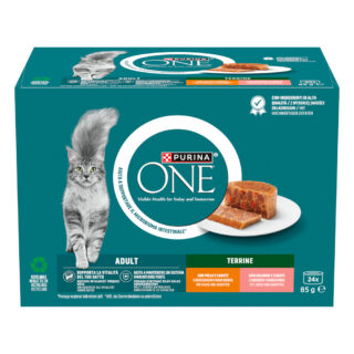 PURINA ONE Adult Terrine - Sparpaket: Mixpaket (48 x 85 g)
