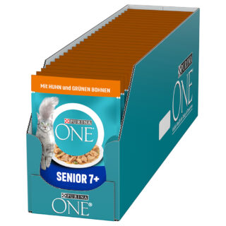 PURINA ONE Senior 7+ - Huhn & grüne Bohnen (26 x 85 g)