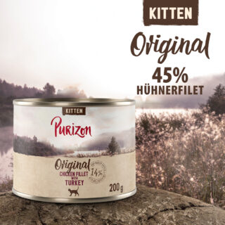 Purizon Kitten 6 x 200 g - getreidefrei - Hühnerfilet mit Lachs