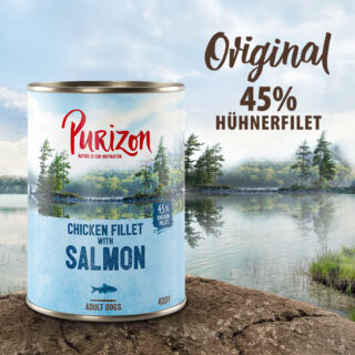 Purizon Original 24 x 400 g - getreidefrei - Hühnerfilet mit Wildschwein