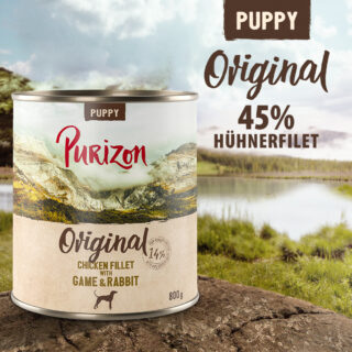 Purizon Puppy 6 x 800 g - Hühnerfilet mit Black-Angus-Rind & Pute