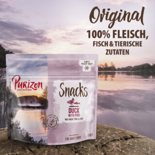 Purizon Snack Ente mit Fisch - getreidefrei - 40 g