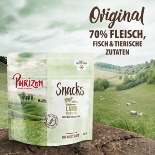 Purizon Snack Lamm mit Fisch - getreidefrei - 40 g