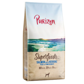 Purizon Superfoods Lachs mit Hering, Erbsen und Granatapfel - 12 kg