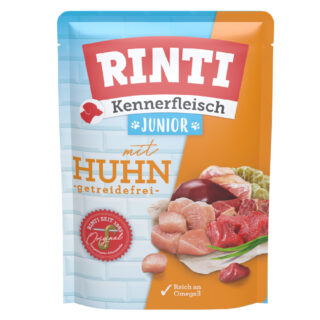 RINTI Kennerfleisch Pouches Junior 10 x 400 g - Huhn