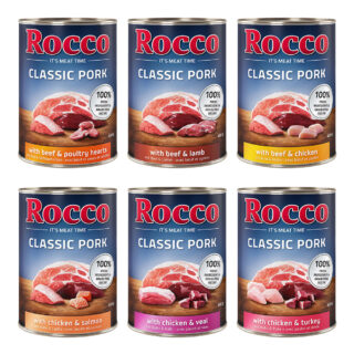 Rocco Classic Pork 6 x 400g Rind & Huhn