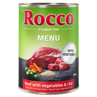 Rocco Menü 6 x 800 g / 400 g - 6 x 800g: Rind, Gemüse & Reis