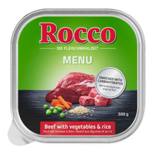 Rocco Menü 9 x 300g - Rind mit Geflügel, Gemüse & Reis