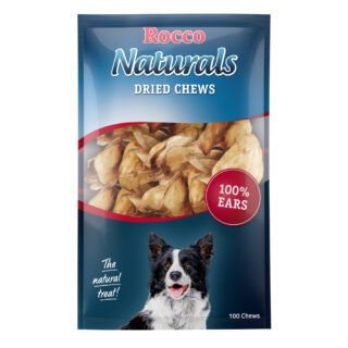 Rocco Naturals Rinderohren natur - 100 Stück