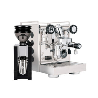 Rocket Espresso Appartamento 2.0 Black Espressomaschine und Eureka Mignon Arto 65 Kaffeemühle