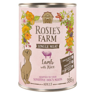 Rosie's Farm Single Meat Adult 6 x 395 g - Truthahn & Reis