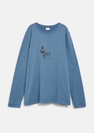 s.Oliver Junior Langarmshirt bedruckt, Rundhalsausschnitt, Baumwolle