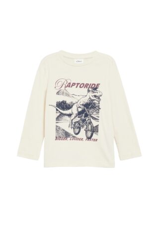 s.Oliver Junior Langarmshirt Plakativer Frontprint