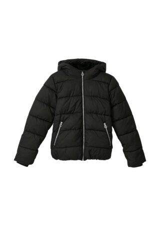 s.Oliver Junior Steppjacke mit Kapuze mit Plüsch- und Fleecefutter
