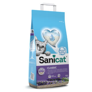 Sanicat Classic Lavendel Katzenstreu - Sparpaket: 2 x 16 l