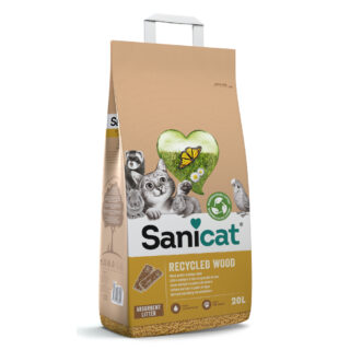 Sanicat Recycled Wood Katzenstreu - 20 l