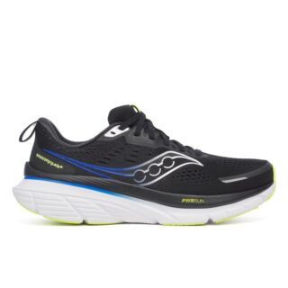 Saucony Guide 18 Herren Laufschuhe Schwarz, Stabilität & Komfort für Pronationsstütze, Gr. 43