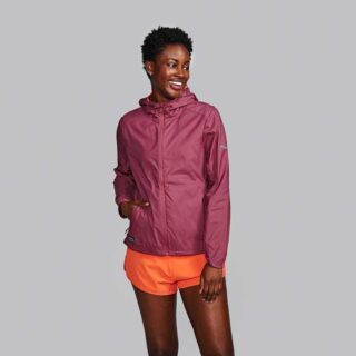 Saucony Peregrine Packaway Jacket Gr. XS Rot Damen