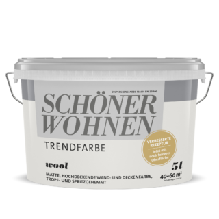 Schöner Wohnen Farbe Trendfarbe 'Wool' wollweiß matt 5 l