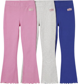 Scout Leggings "3er Packung Schlag-Leggings - NEU von SCOUT" 3 Schlaghosen aus Ripp-Ware, ausgestellte Passform, mit Badge