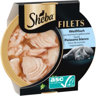 Sheba Filets 32 x 60 g - Huhn mit Garnelen