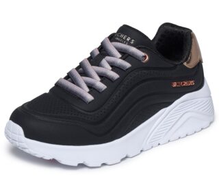 Skechers Slip-On Sneaker "UNO LITE" Schnürschuh, Halbschuh, Keilabsatz, Grössenschablone zum Download