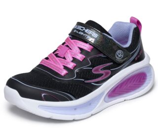 Skechers Sneaker "COSMIC GLOW 2.0 Blinkschuh" Blinkschuh mit Elastik-Schnürsenkeln, Größenschablone zum Download