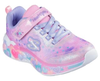 Skechers Sneaker "ETERNAL HEART LIGHTS" Blink,-Klettschuh mit Herz-Applikation, Größenschablone zum Download