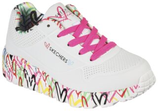 Skechers Sneaker "UNO LITE-LOVELY LUV", Schnürschuh mit bedruckter Sohle, Größenschablone zum Download