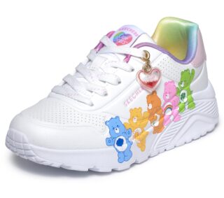 Skechers Sneaker "UNO LITE" Schnürschuh, Herz-Anhänger, Größenschablone zum Download