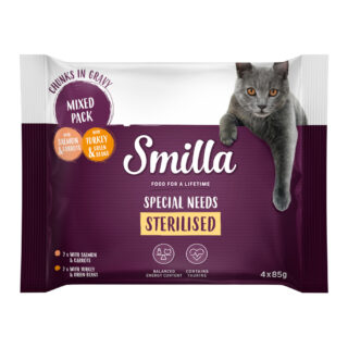 Smilla Frischebeutel Sterilised Häppchen mit Gemüse - Mixpaket (24 x 85 g)