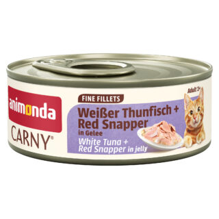 Sparpaket animonda Carny Adult Fine Fillets in Gelee 24 x 60 g - Weißer Thunfisch & Red Snapper