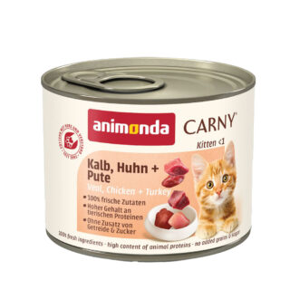 Sparpaket animonda Carny Kitten 24 x 200 g - Rind & Pute