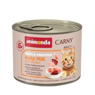 Sparpaket animonda Carny Single Protein Adult 24 x 200 g - Pute pur