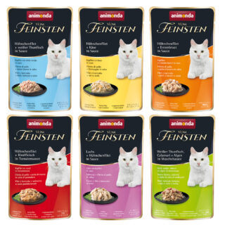 Sparpaket animonda vom Feinsten Pouch 36 x 50 g - Hühnchenfilet + weißer Thunfisch in Sauce