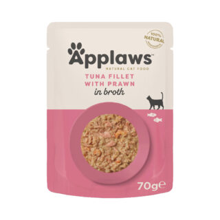 Sparpaket Applaws Cat Natural in Brühe 48 x 70 g - Probierpaket 3 Sorten mit Thunfisch & Hühnchen