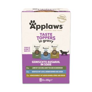 Sparpaket Applaws Taste Toppers 12 x 85 g - Probiermix in Soße