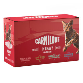 Sparpaket Carnilove Cat Pouch 48 x 85 g - Mixpaket in Soße (4 Sorten)