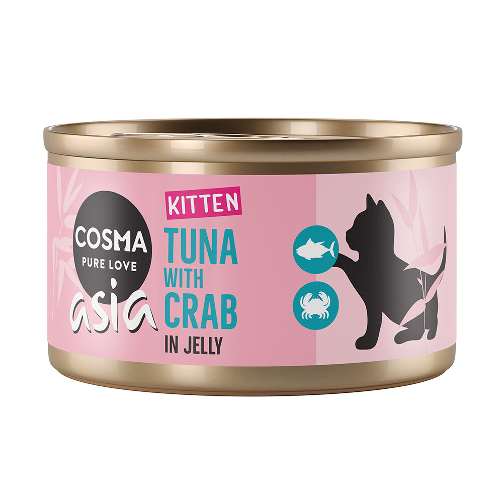 Sparpaket Cosma Asia Kitten 12 x 85 g - Mixpack
