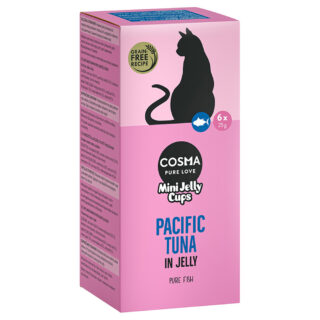 Sparpaket Cosma Mini Jelly Cups 12 x 25 g - Hühnchen/Shrimps
