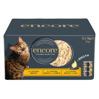 Sparpaket Encore Dose in Brühe 24 x 70 g - Mixpaket Fisch Selection (3 Sorten)