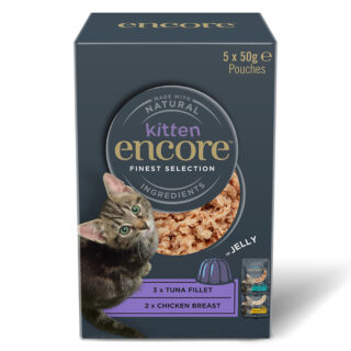 Sparpaket Encore Kitten Jelly Pouch 20 x 50 g - Feinste Auswahl (2 Sorten)