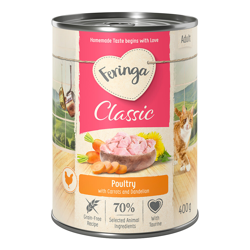 Sparpaket Feringa Classic Meat Menü 12 x 400 g - Lachs & Pute