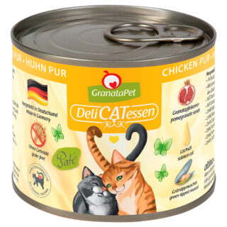 Sparpaket GranataPet DeliCatessen 24 x 200 g - Huhn PUR