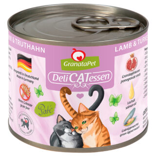 Sparpaket GranataPet DeliCatessen 24 x 200 g - Lamm & Truthahn