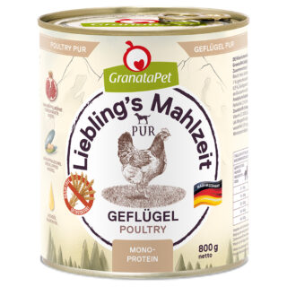 Sparpaket GranataPet Liebling's Mahlzeit PUR 12 x 800 g - Wild
