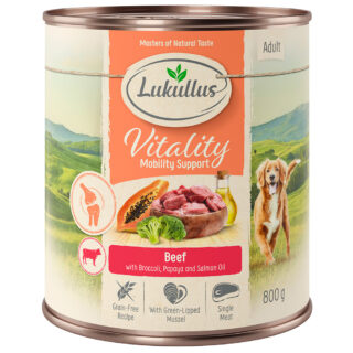 Sparpaket Lukullus Vitality 24 x 800 g - Unterstützung der Verdauung: Huhn (getreidefrei)