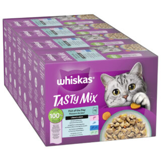Sparpaket Multipack WHISKAS TASTY MIX Portionsbeutel 144 x 85 g - Country Collection in Sauce